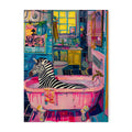 DecorBites™ Animal-themed Nordic Canvas Painting for Bathroom Decor