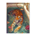 DecorBites™ Animal Wall Art Canvas Painting Tiger Zebra
