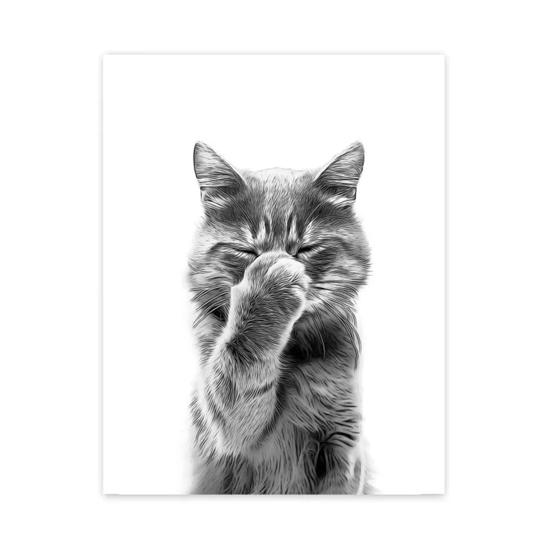 DecorBites™ Animals Bathroom Poster Wall Art Home Decor