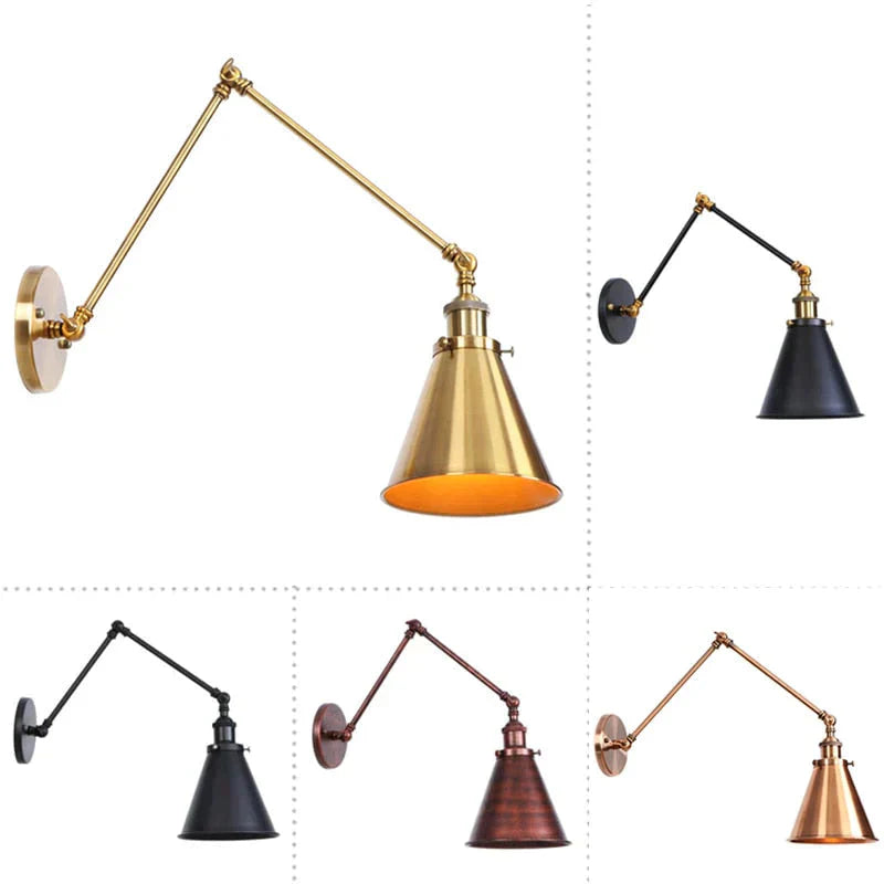 DecorBites™ Antique Adjustable Wall Lamp Sconce Black Copper