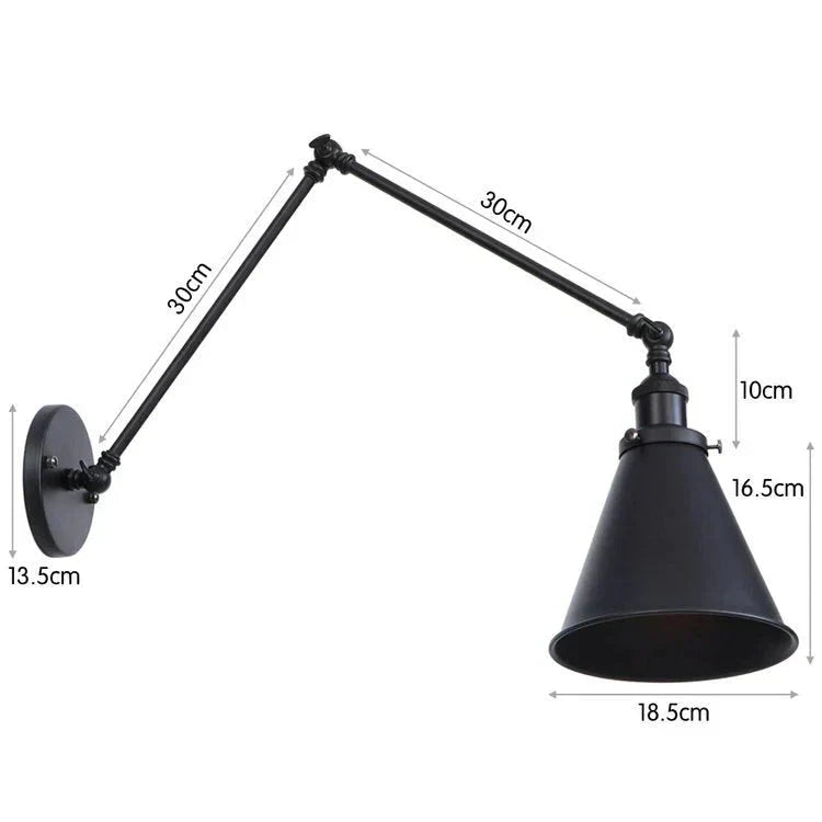 DecorBites™ Antique Adjustable Wall Lamp Sconce Black Copper