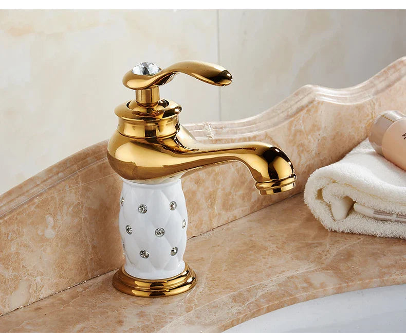 DecorBites™ Antique Bronze Bathroom Faucet Single Handle Mixer