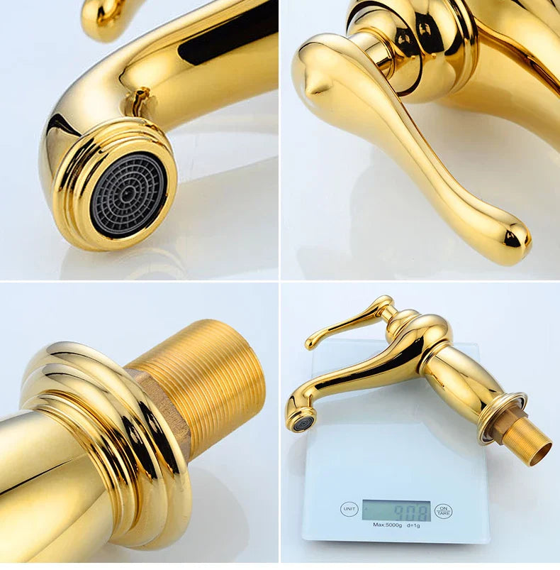 DecorBites™ Antique Bronze Bathroom Faucet Single Handle Mixer