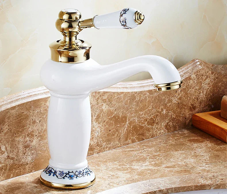 DecorBites™ Antique Bronze Bathroom Faucet Single Handle Mixer