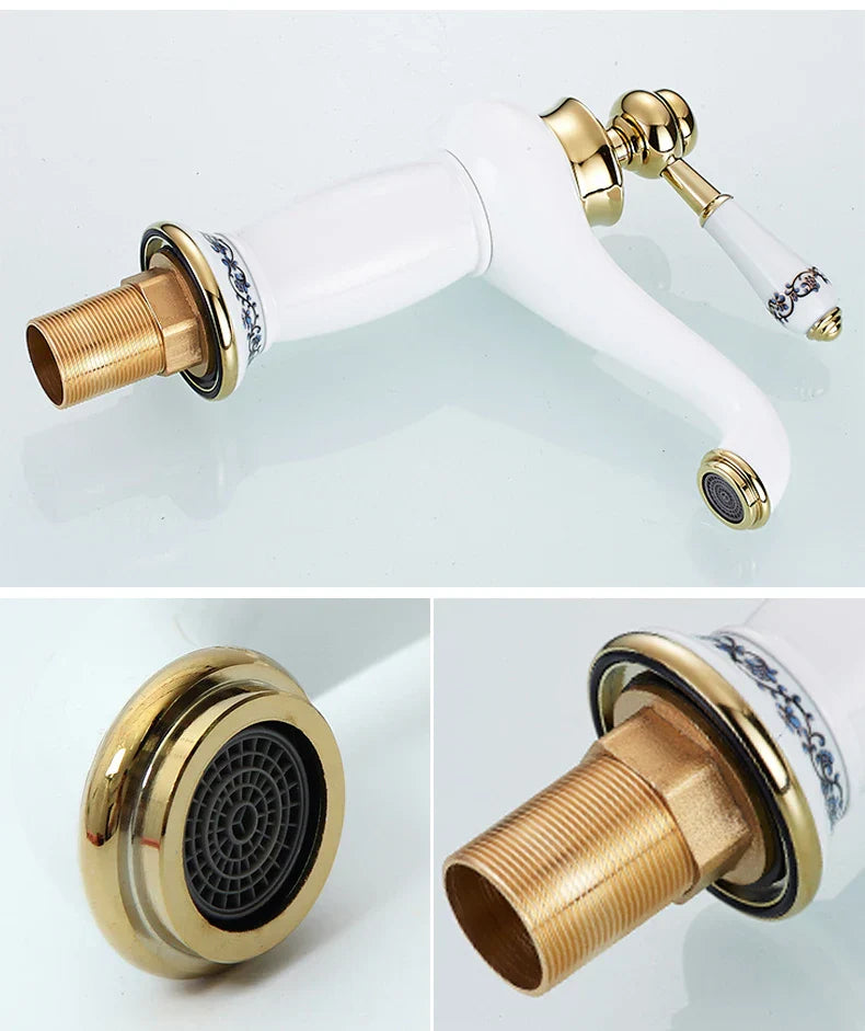 DecorBites™ Antique Bronze Bathroom Faucet Single Handle Mixer