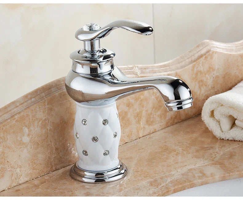 DecorBites™ Antique Bronze Bathroom Faucet Single Handle Mixer