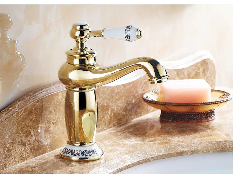 DecorBites™ Antique Bronze Bathroom Faucet Single Handle Mixer
