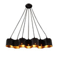 DecorBites™ Art Deco Black Metal Honeycomb Island Ceiling Light for Dining Room