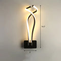 DecorBites™ Art Deco Twisting LED Wall Sconce: Metal Edition for Bedroom Lighting