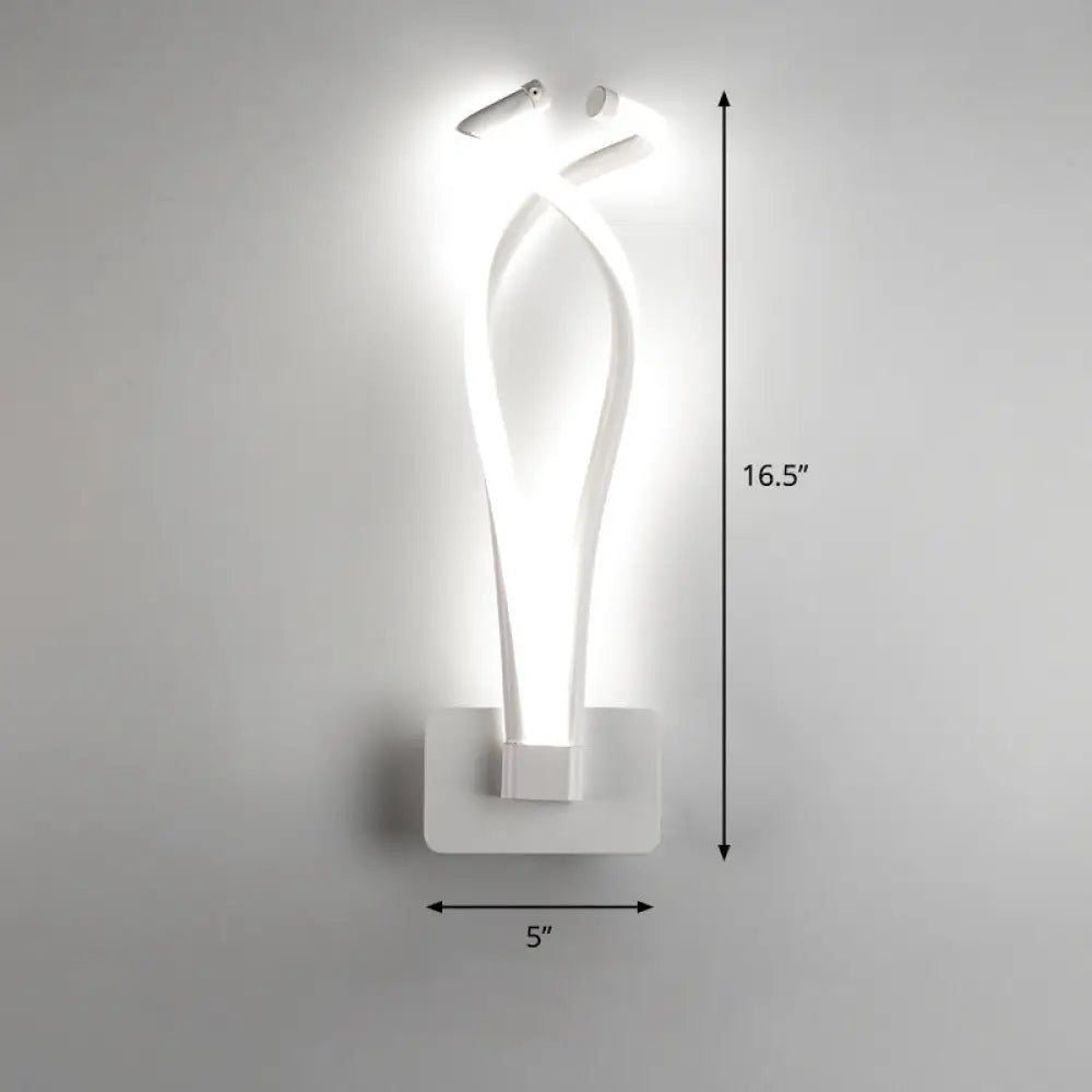 DecorBites™ Art Deco Twisting LED Wall Sconce: Metal Edition for Bedroom Lighting