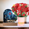 PI Pioneers AI Heart Acrylic Plaque and Flower Bouquet  Gift