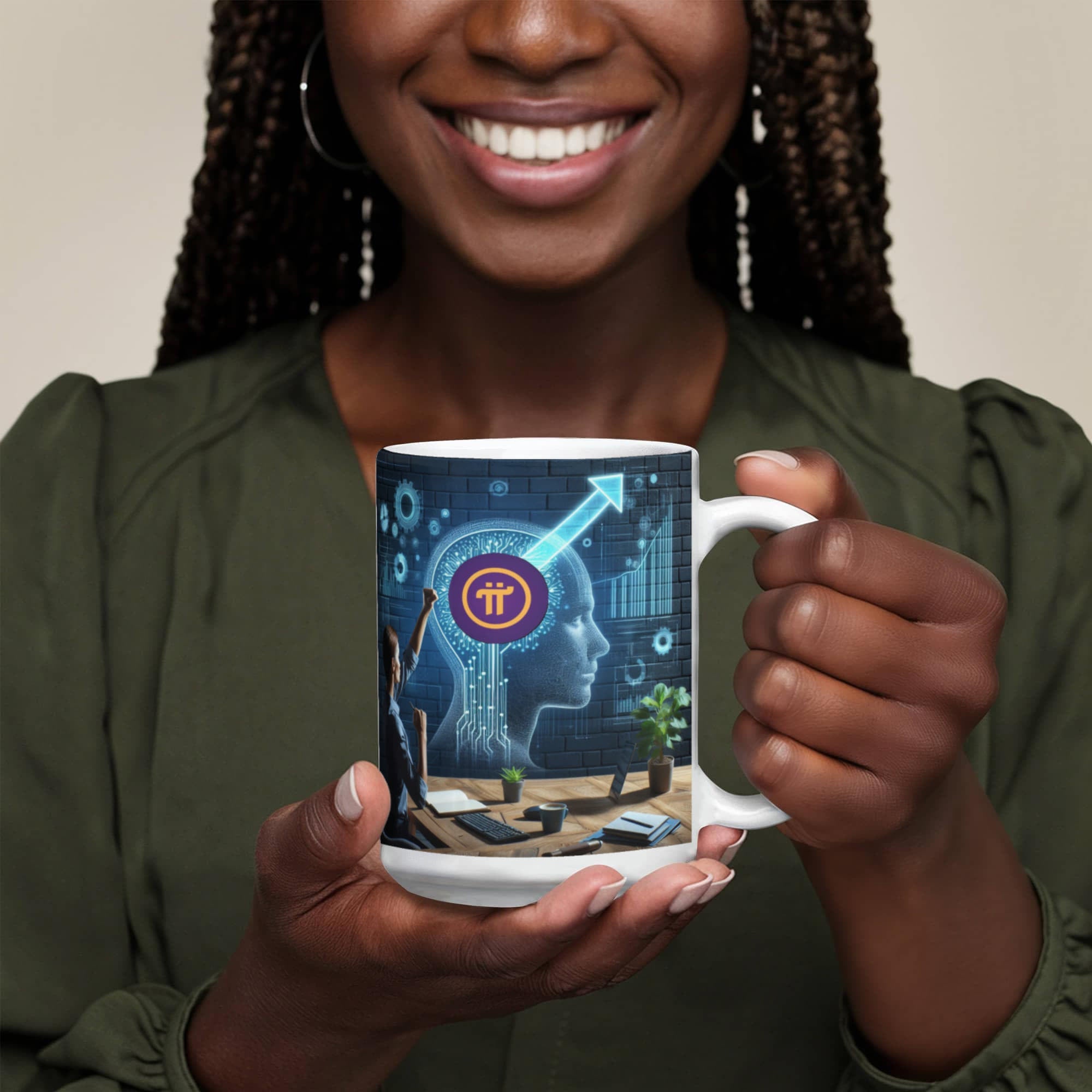 PI Pioneers AI Coffee and Tea Mug Ceramic