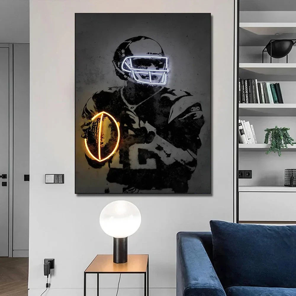 DecorBites™ Athlete Pop Art Canvas Prints for Home