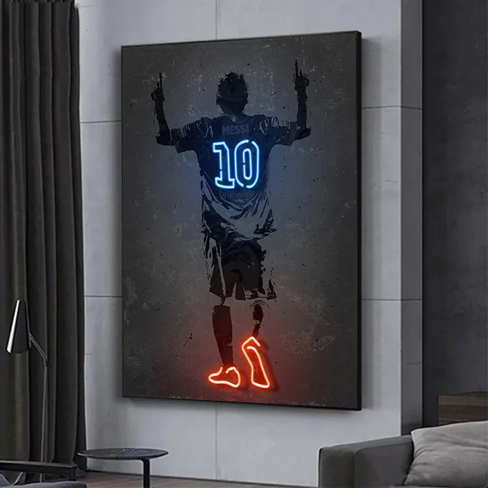DecorBites™ Athlete Pop Art Canvas Prints for Home