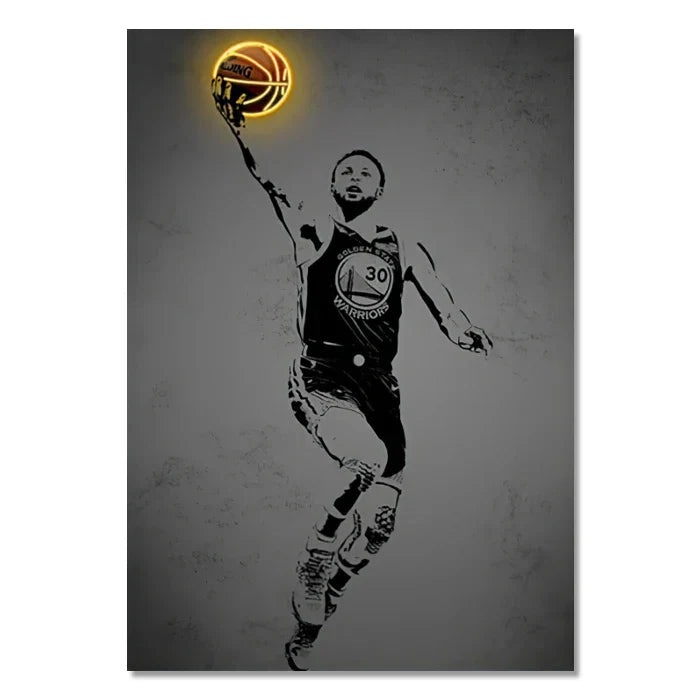 DecorBites™ Athlete Pop Art Canvas Prints for Home