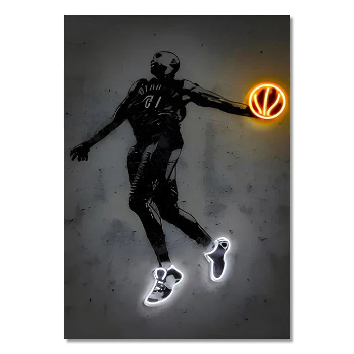 DecorBites™ Athlete Pop Art Canvas Prints for Home