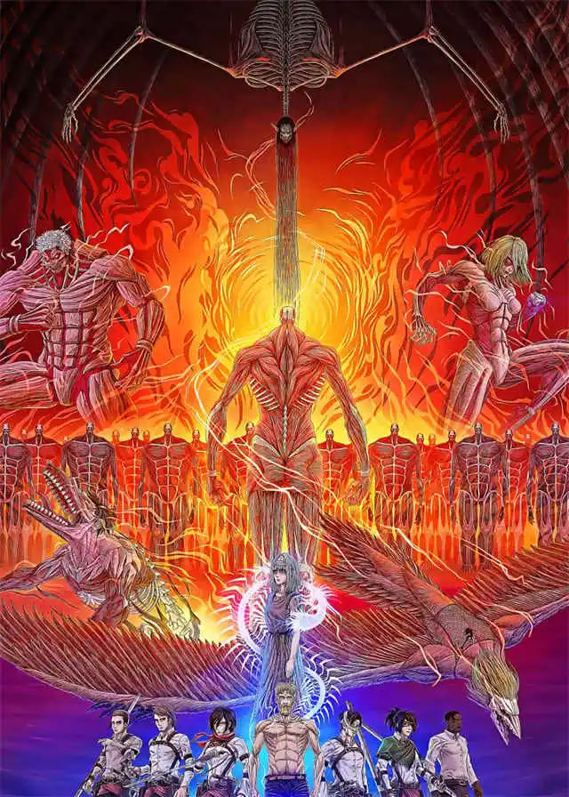 DecorBites™ Attack on Titan Final Season Manga Poster