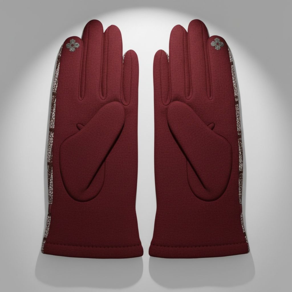Women’s Plaid Touchscreen Winter Gloves Stylish Casual Accessories