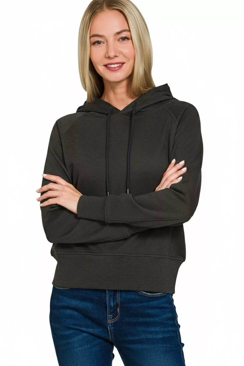 Drawstring Scuba Hoodie