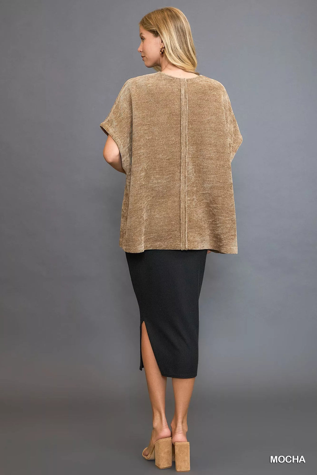 Open Front Knit Cardigan with Front Pockets