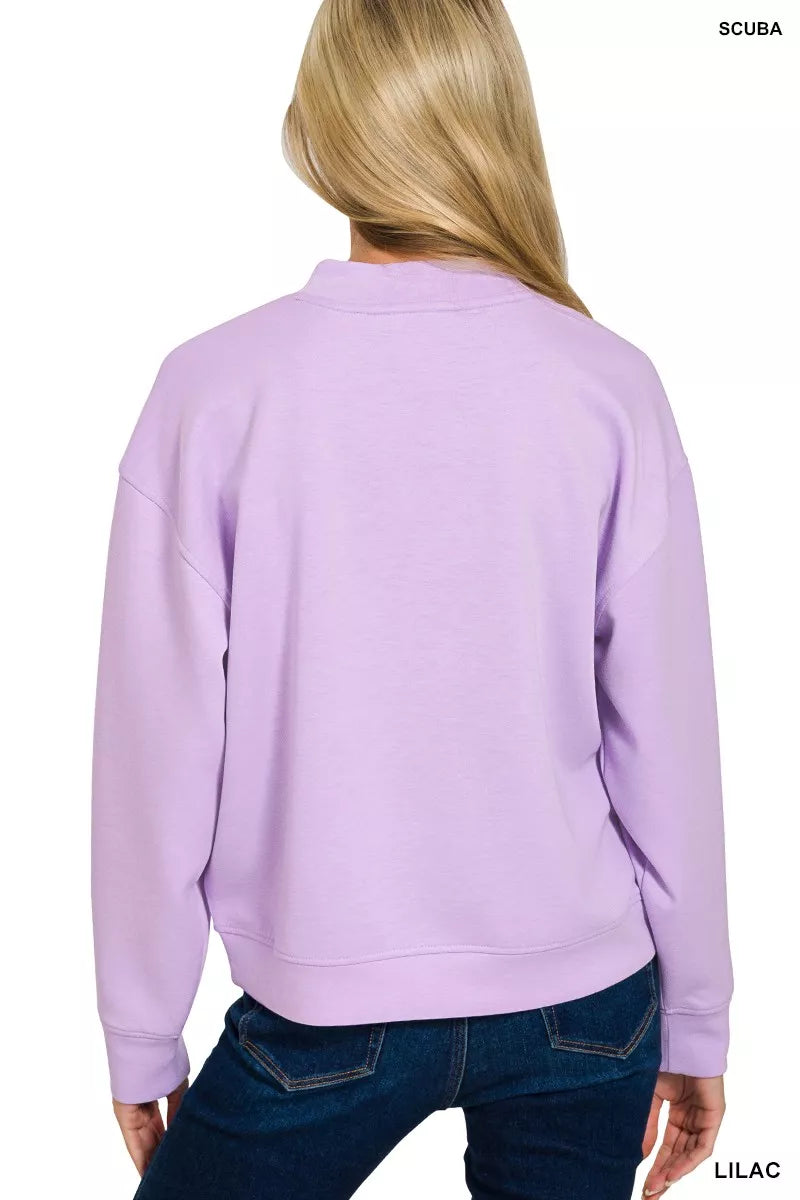 I am a Fashion Junky Scuba Mock Neck Sweatshirt and Joggers Set