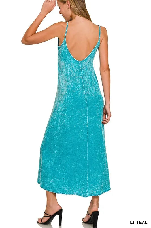 Tencel Mineral Washed Maxi Dress