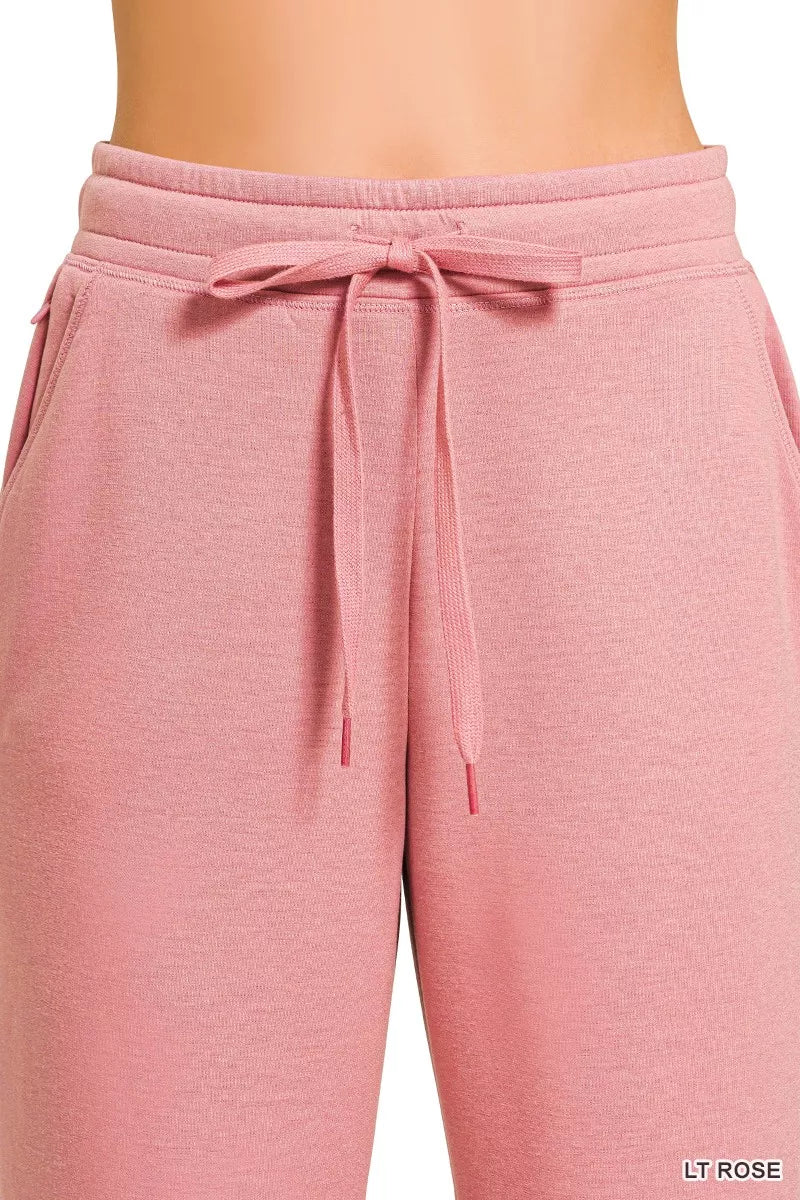 Drawstring Scuba Joggers with Pockets