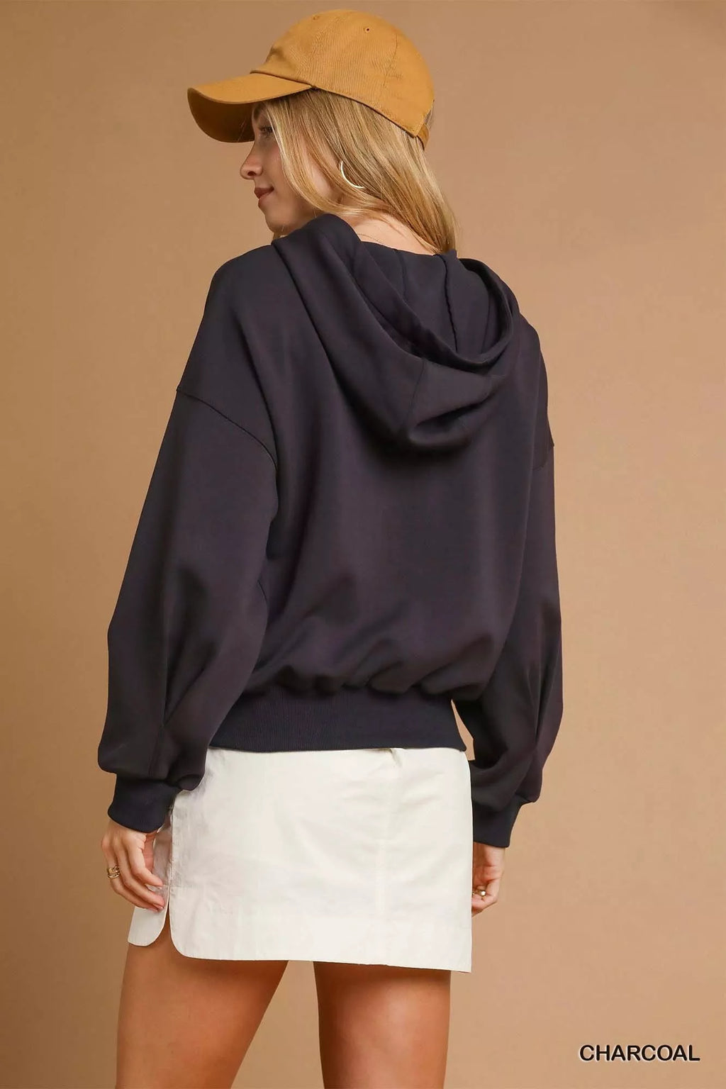 Zip-Up Fleece Hooded Jacket