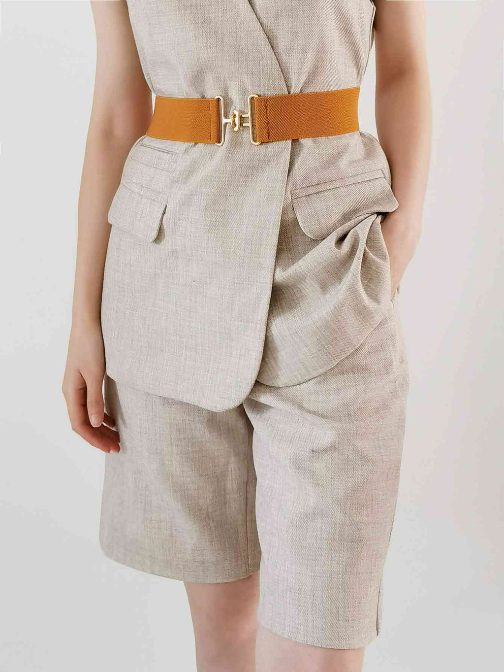 StylishFit Elastic Wide Belt – Adjustable Comfort and Chic Design See size chart under “more details”
