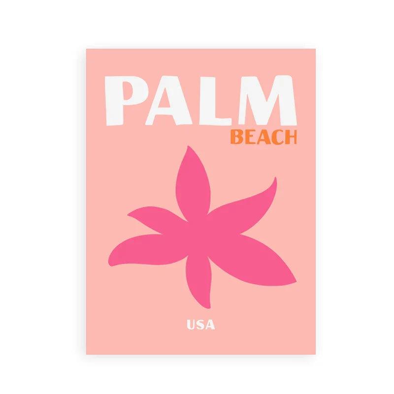 DecorBites™ Beach Travel Posters for Home Decor