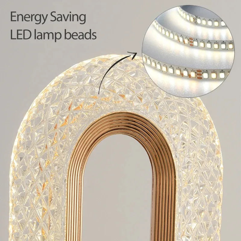 DecorBites™ Bedroom Crystal Touch Dimming Night Light Girls Room Home Decor Aesthetics USB Bedside LED Ambient Table 3D Moon Lamp