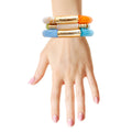 Stretch Bangle Set Multi Color Tube Stylish Statement Jewelry