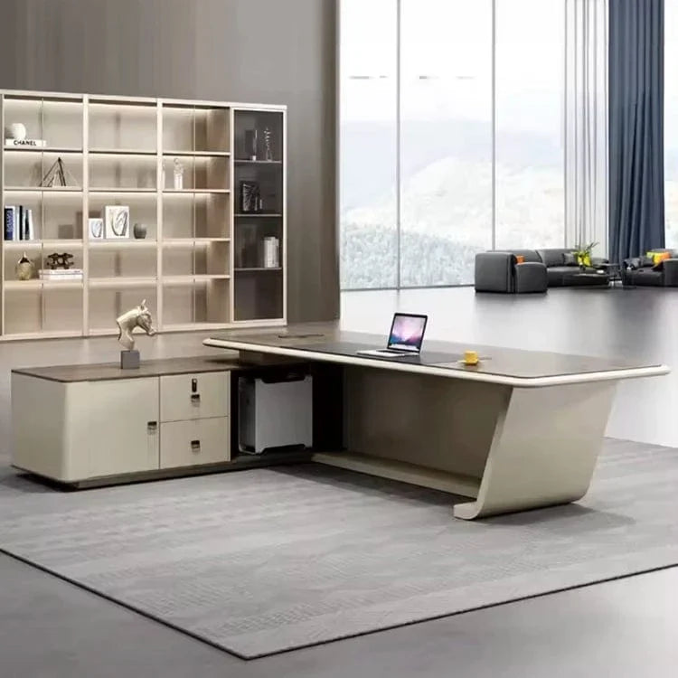 Mantell · Modern L-Shaped Executive Desk