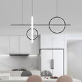 DecorBites™ Black Acrylic LED Pendant Light: Minimalist Novelty Island Suspension