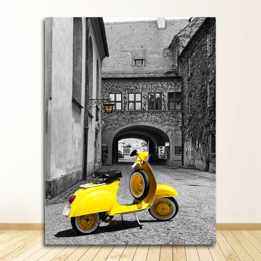 DecorBites™ Black and White Nordic Landscape Canvas Set