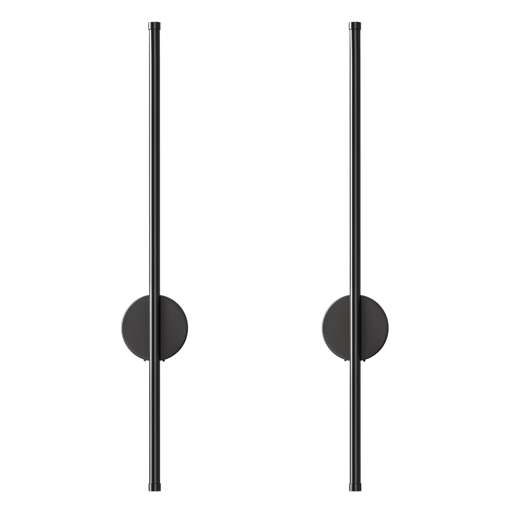 DecorBites™ Black Battery Operated Wall Sconces (SET OF 2)