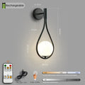 DecorBites™ Black Battery Operated Wall Sconces With Remote