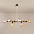 DecorBites™ Black Dimpled Glass Ball Pendant Light for Modern Dining Room Island