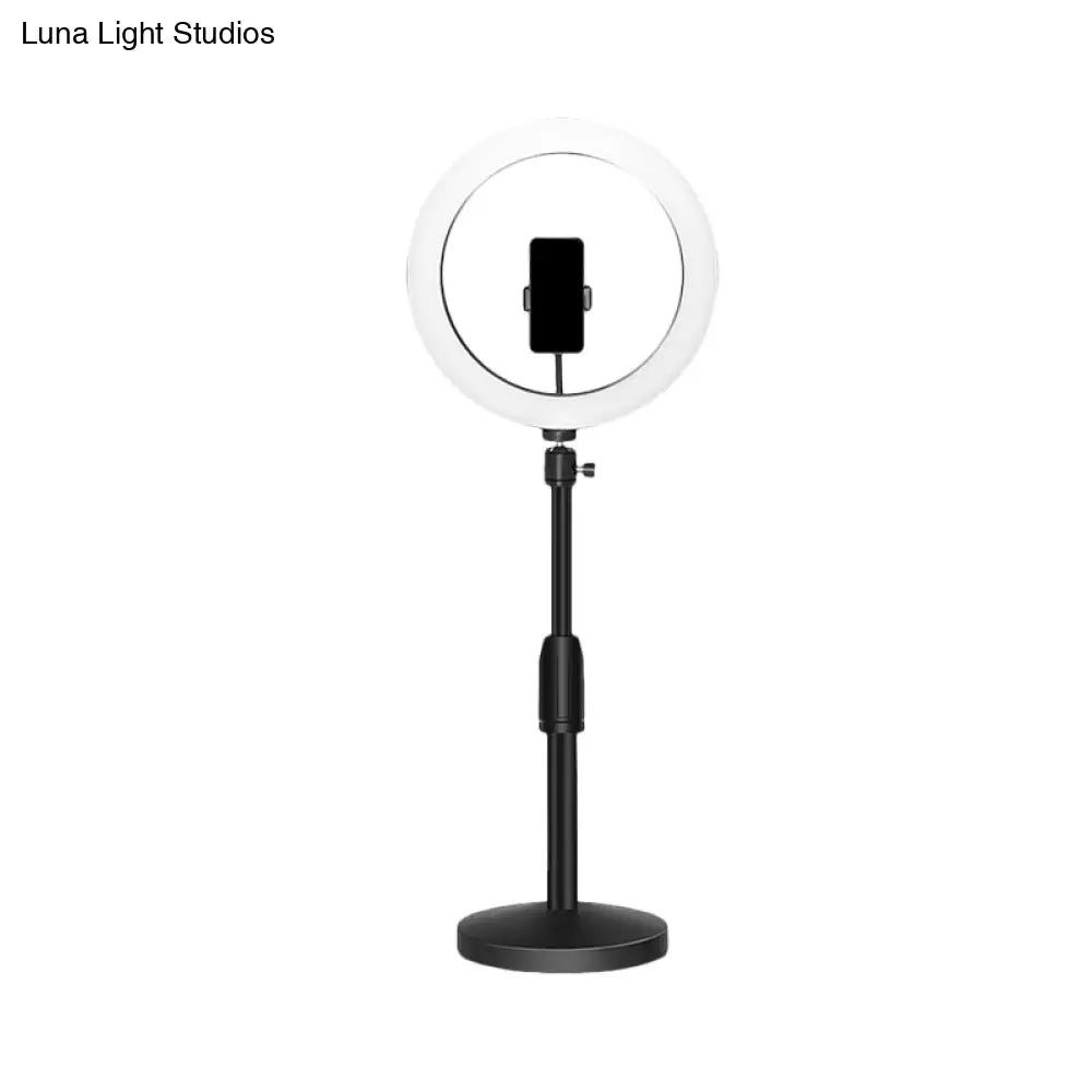 DecorBites™ Black LED Make-Up Lamp with Phone Holder and Flash Light