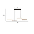 DecorBites™ Black Line Art Metal Hanging Lamp - Simplistic LED Island Lighting for Dining Room