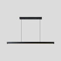 DecorBites™ Black Metal Linear LED Pendant: Sleek Restaurant Island Light Fixture