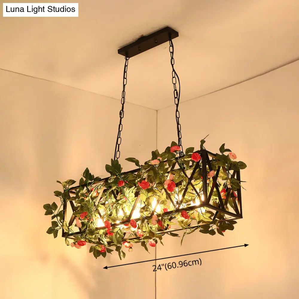 DecorBites™ Black Retro Metal Pendant Light - Industrial Hanging Island Fixture