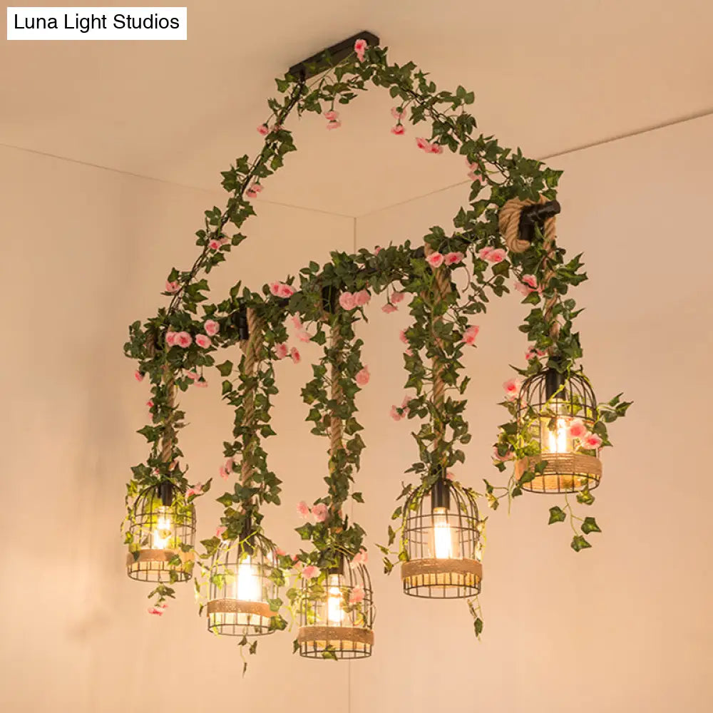 DecorBites™ Black Retro Metal Pendant Light - Industrial Hanging Island Fixture