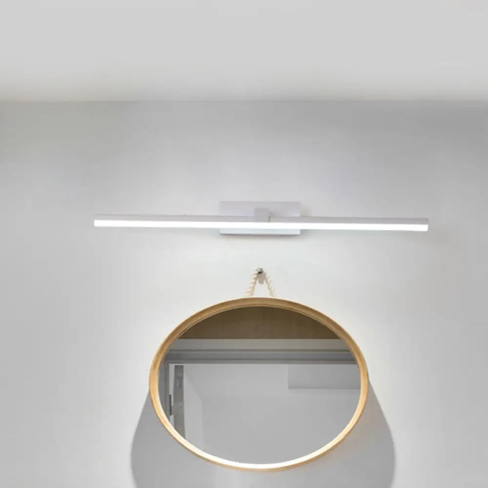 DecorBites™ Black/White LED Wall Mounted Bathroom Mirror Light - Iron Stick Vanity Lamp, Multiple Sizes Available