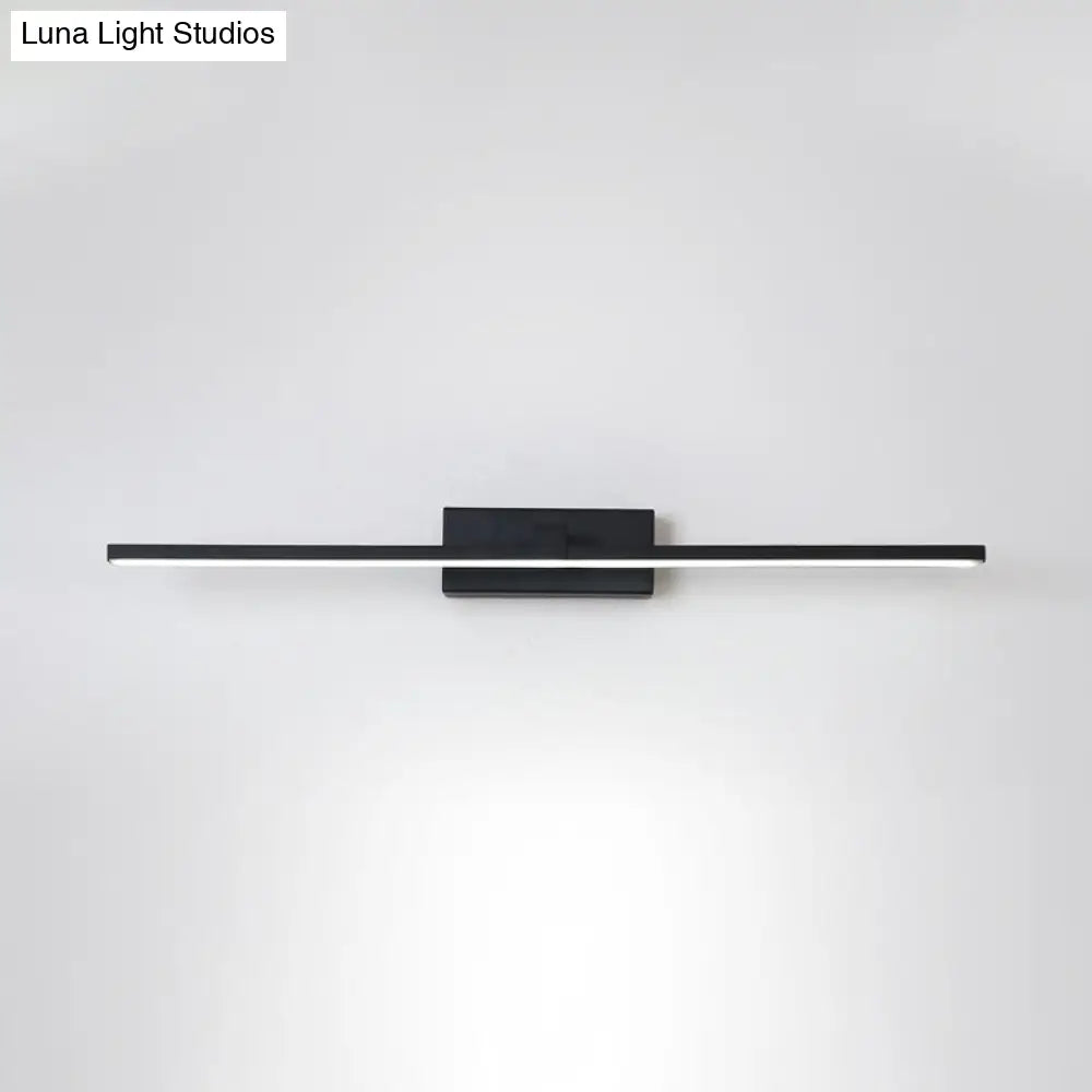 DecorBites™ Black/White LED Wall Mounted Bathroom Mirror Light - Iron Stick Vanity Lamp, Multiple Sizes Available