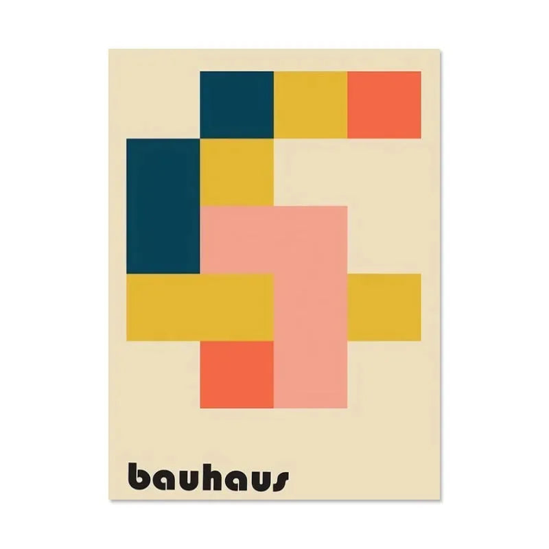 DecorBites™ Black & White Minimalist Bauhaus Canvas Print