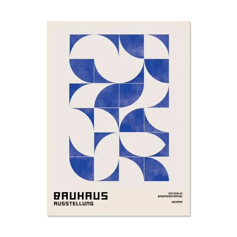DecorBites™ Black & White Minimalist Bauhaus Canvas Print