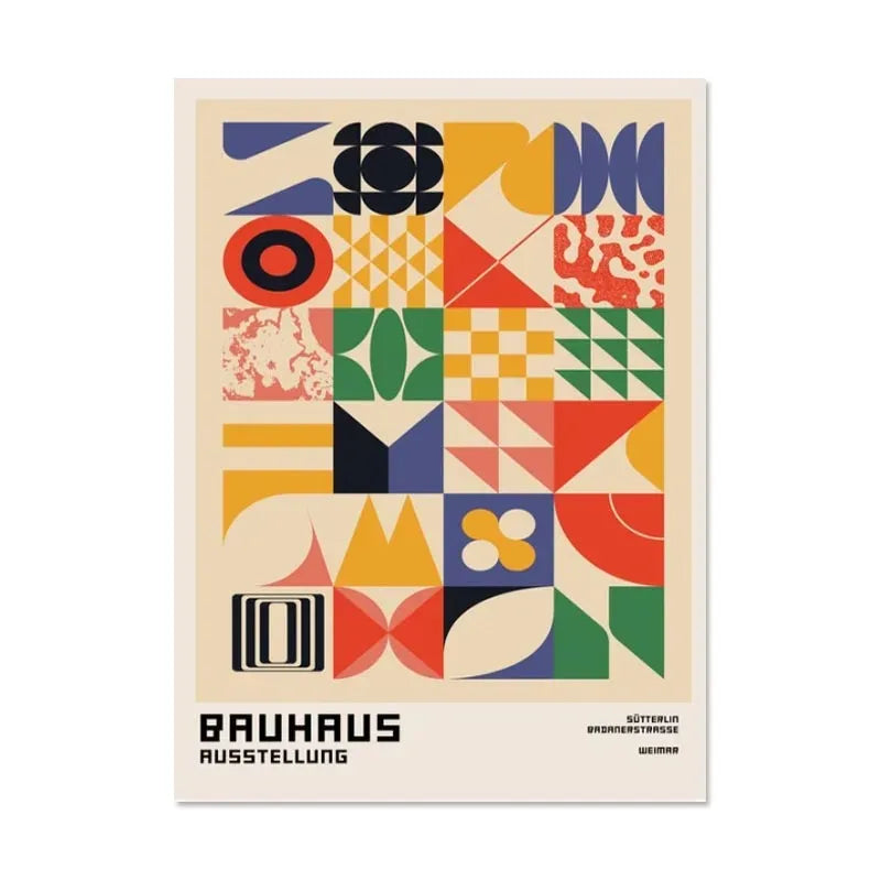 DecorBites™ Black & White Minimalist Bauhaus Canvas Print