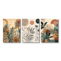 DecorBites™ Boho Floral Modern Canvas Art Set
