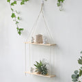DecorBites™ Boho Macrame Wall Shelf for Home Decor